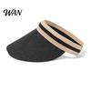 Straw Sun Hat Summer Foldable Hat, Breathable Braided Portable UV Protection for Beach Travel Hiking Headwear