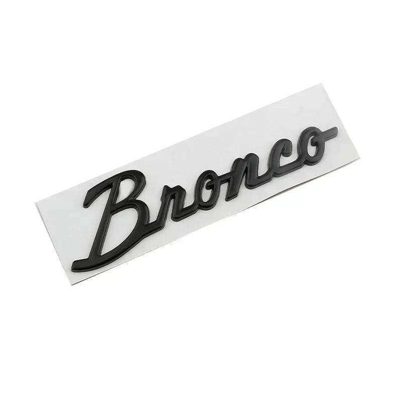 Metal Car Fender Side Sticker Styling for Bronco Letter Badge 2023 2022 2021 2020 Auto Badge Window Body Emblems Decoration