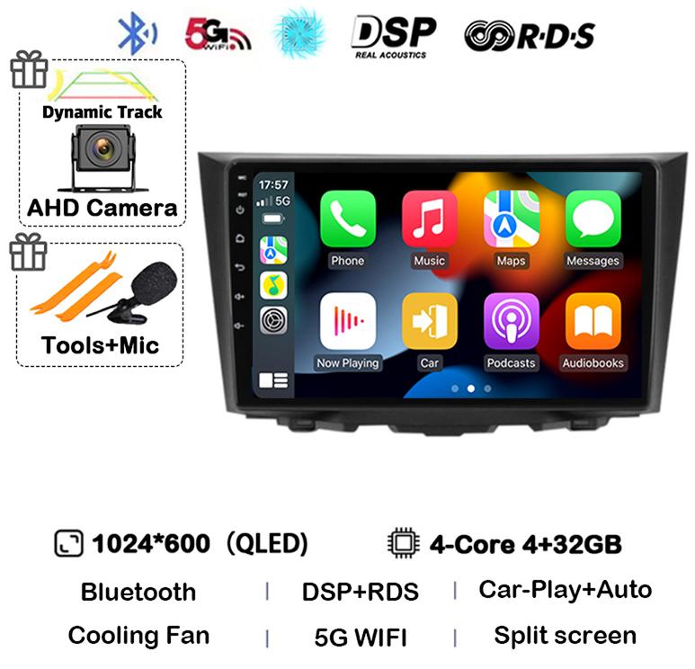Android 14 Carplay Auto Для Suzuki Kizashi 2009 2010 2011 2012 2013 2014 2015 Автомагнитола GPS Стерео Мультимедийный плеер Головное устройство