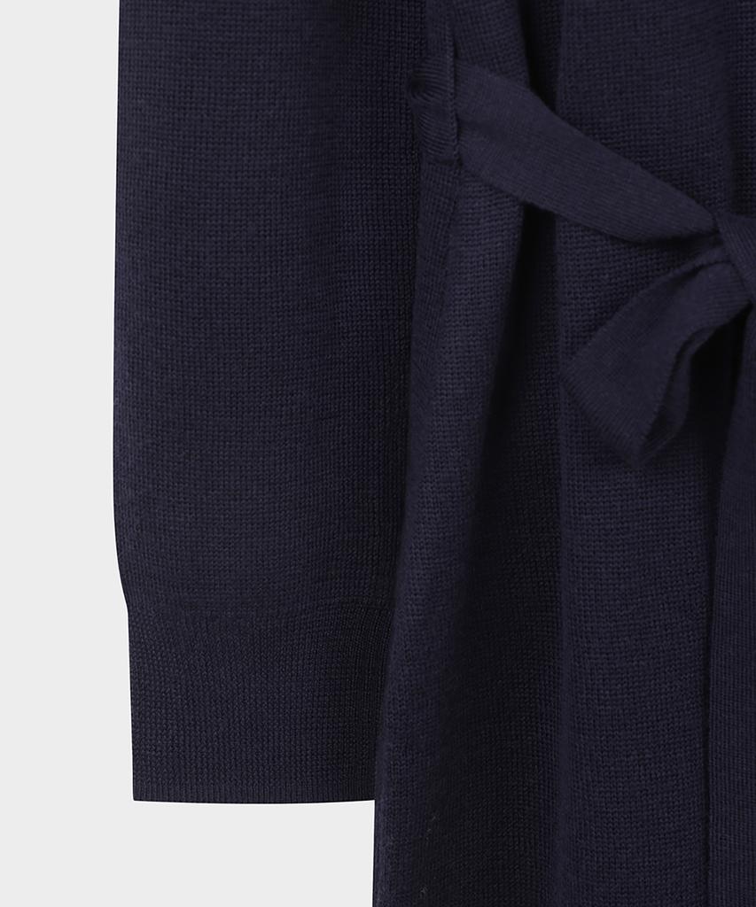 Brooks Brothers [Women'S] Wool Turtleneck Belted Sweater Dress (Navy) (Bbdzwm3731Qef)
