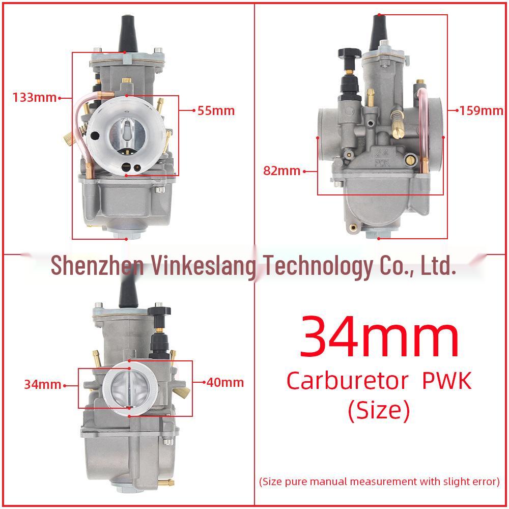 PWK Motorcycle Carburetor 21-34MM for Dirt Bikes and ATVs