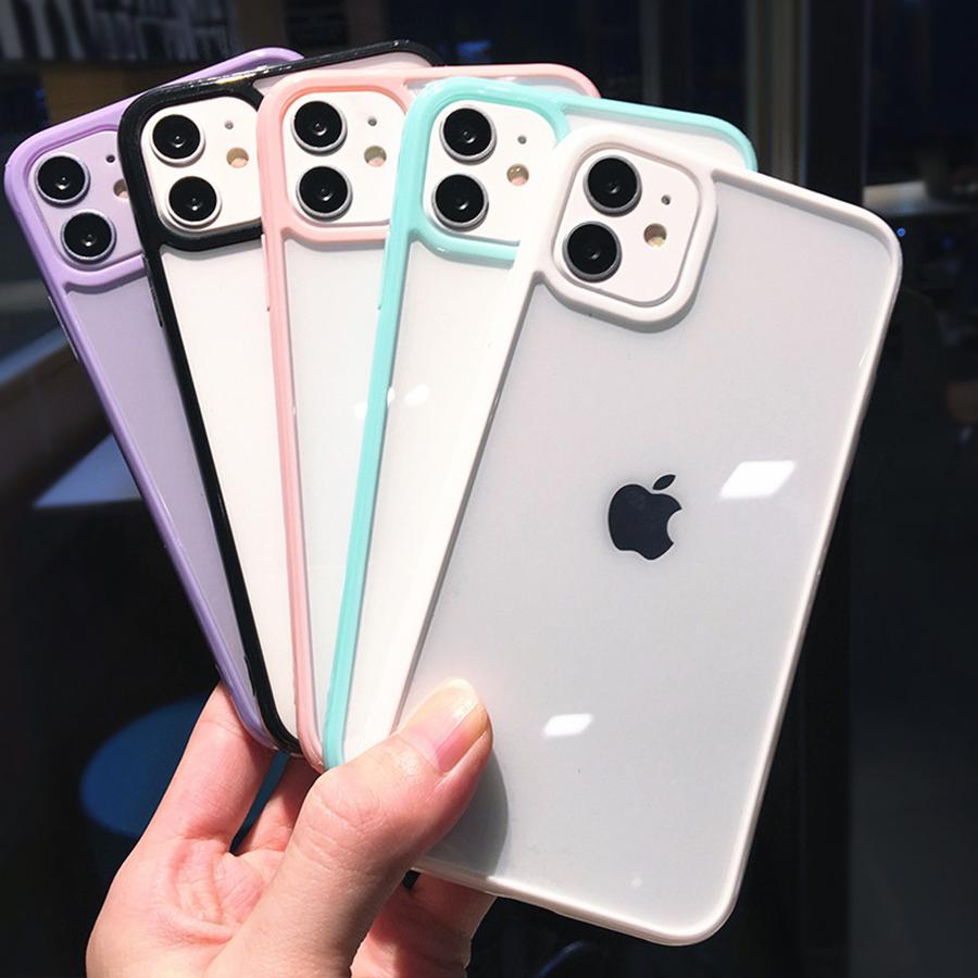 Для iPhone 12 Pro защитный чехол прозрачный чехол бампер для мобильного телефона подходит для iPhone 11 защитный чехол X XS Max XR 6 8 7 Plus защитный чехол