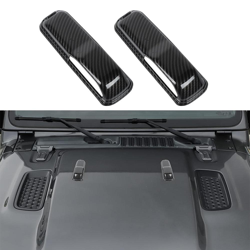 Украшение распылителя капота 68307300AC Крышки петель капота двигателя для Jeep Wrangler JL JLU Gladiator JT 2/4D 2018-2024