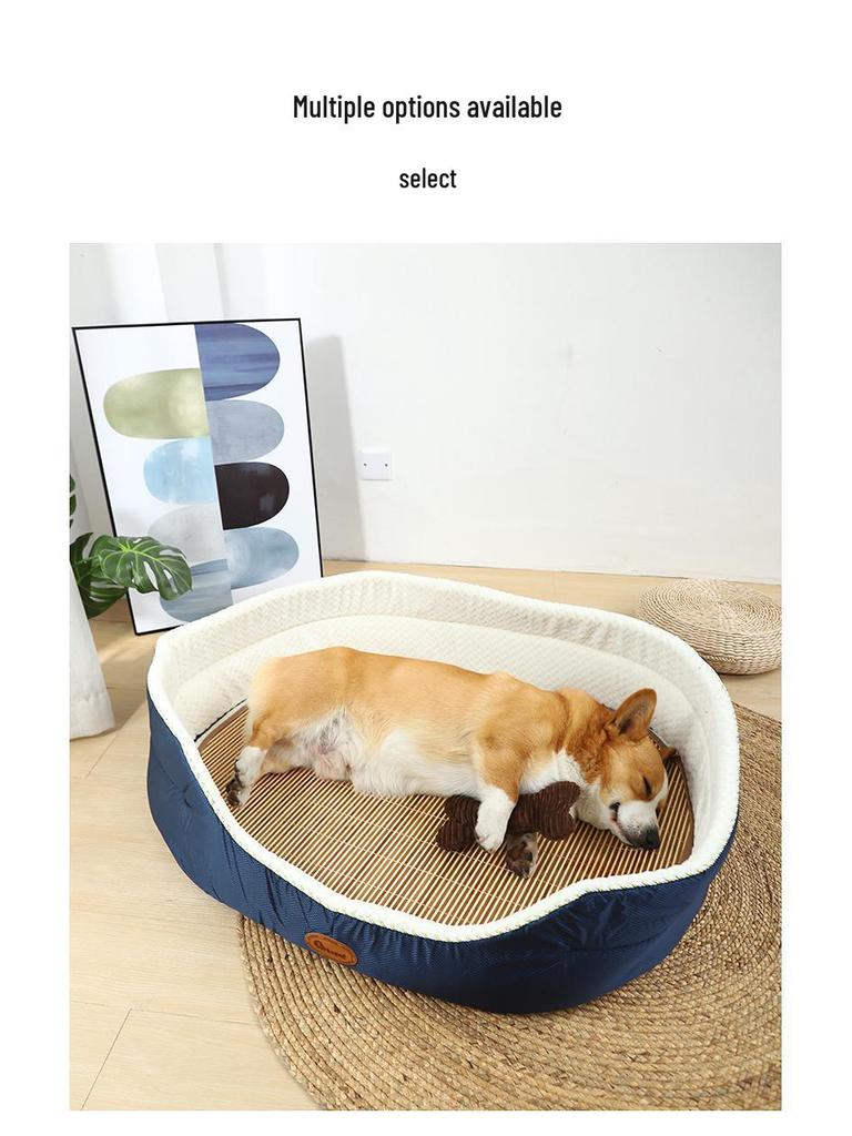 Уютная зимняя подушка для собак и кошек - Съемный, моющийся спальный коврик для маленьких питомцев