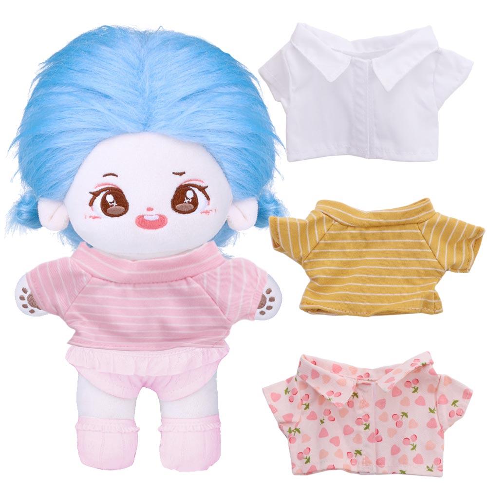 Kids Gift Stuffed Doll Clothes Black White Doll Plush Clothing Doll Shirt Doll Pants Doll Clothes