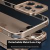 For iPhone 16 Pro Max Bumper Case Heat Dissipation Aluminium Alloy Phone Shell with Buckle/Camera Lid