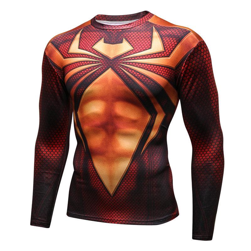 Mens Training Compression Shirt Long Sleeve Running Sportswear Outdoor Sports Menswear