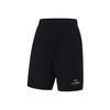 Fitness Series Solid Color Logo Elastic Waist Quick-Dry Sports Shorts Men Shorts Black AKST541-1