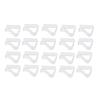 40 Transparent Tablecloth Clips, Fits 2-3.5cm Tabletops, Plastic Tablecloth Stoppers
