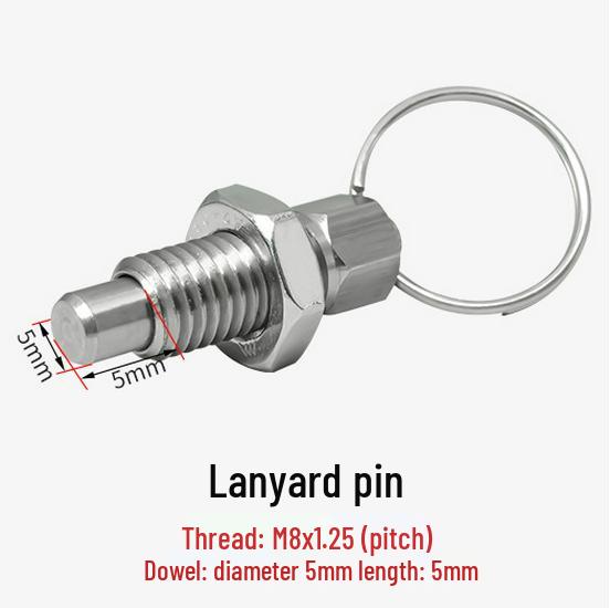 Стопорный штифт с кольцом - Крупная резьба, Нержавеющая/Углеродистая сталь, Оцинкованный, Различные характеристики