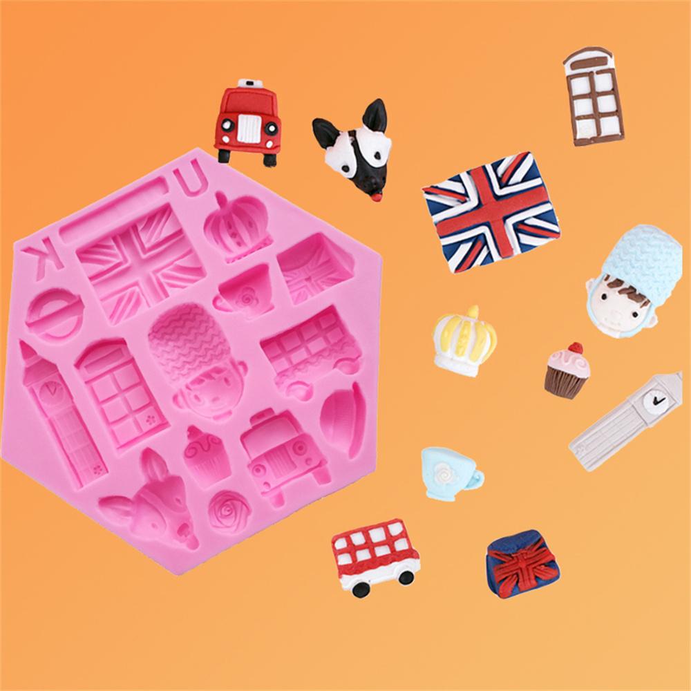 Солдатский дизайн, силиконовая форма, форма для украшения торта, сахарная резинка, инструмент для пасты, 3D форма для шоколадного мусса