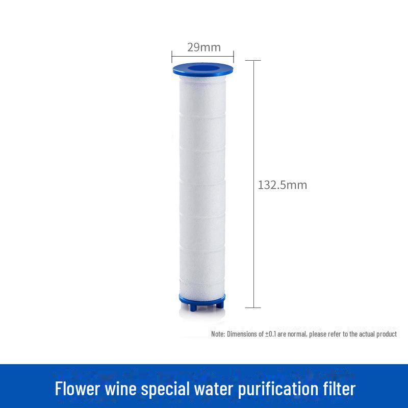 Shower Nozzle Replacement Filter Element with High Compression Cotton Core for Water Purification.