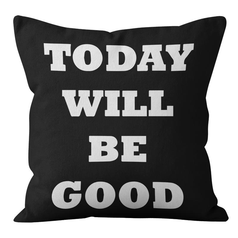 Скандинавский Минималистичный Стиль Черно-Белая Абстрактная Геометрическая Наволочка Домашняя Гостиная Диванная Подушка Наволочка