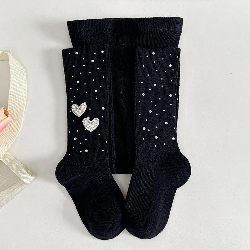 Sparkling Kids Girls Tights White Sheer Pantyhose Spring Fall Thin Dressy Leggings with Rhinestones Dressy Outwear Party Tights