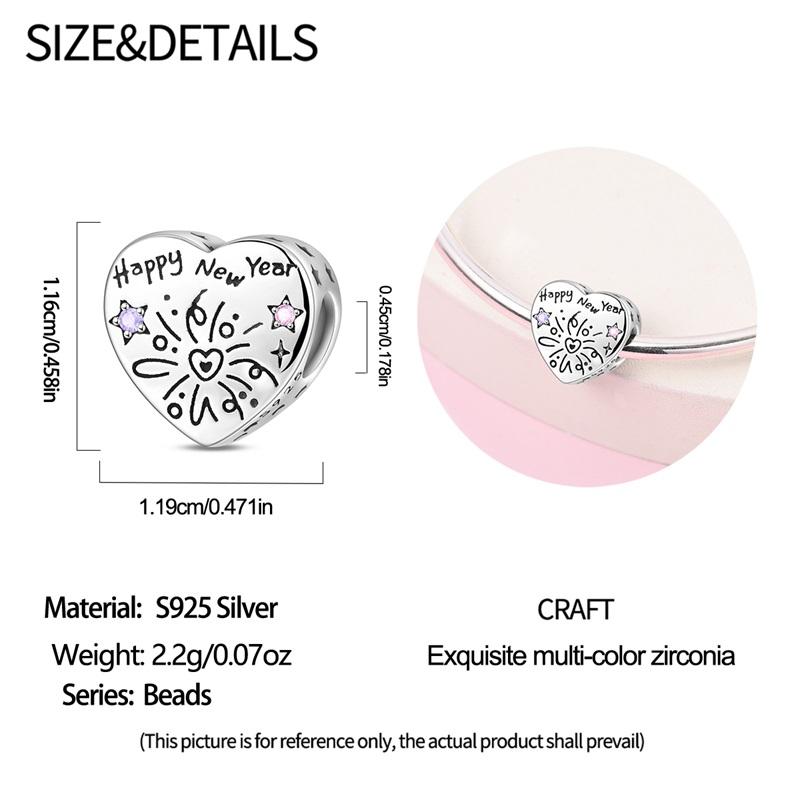 925 Silver Christmas Puppy Cat Charms Sleigh Happy New Year Bead Pendant Fit Original Bracelet Necklace Jewelry Gift