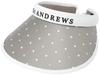[Св.. [Эндрюс] Унисекс козырек с клипсой (с защитой от УФ-лучей и съемным слайдом)  Кепка для гольфа 042-4187554 030Белый SM