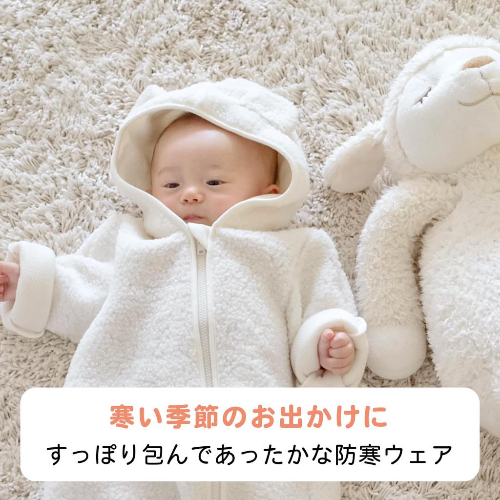 Размеры Baby Castle Сделано в Японии Комбинезон, 60-80, Мокомими,