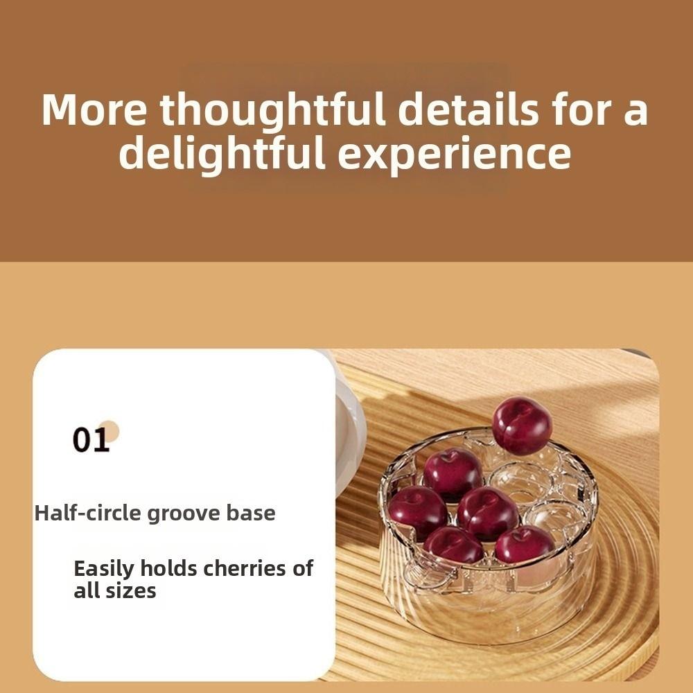 7 Holes Cherry Pitter One-Hand Press Cherries' Pits Extractor Jujube Core Remover Home Gadget