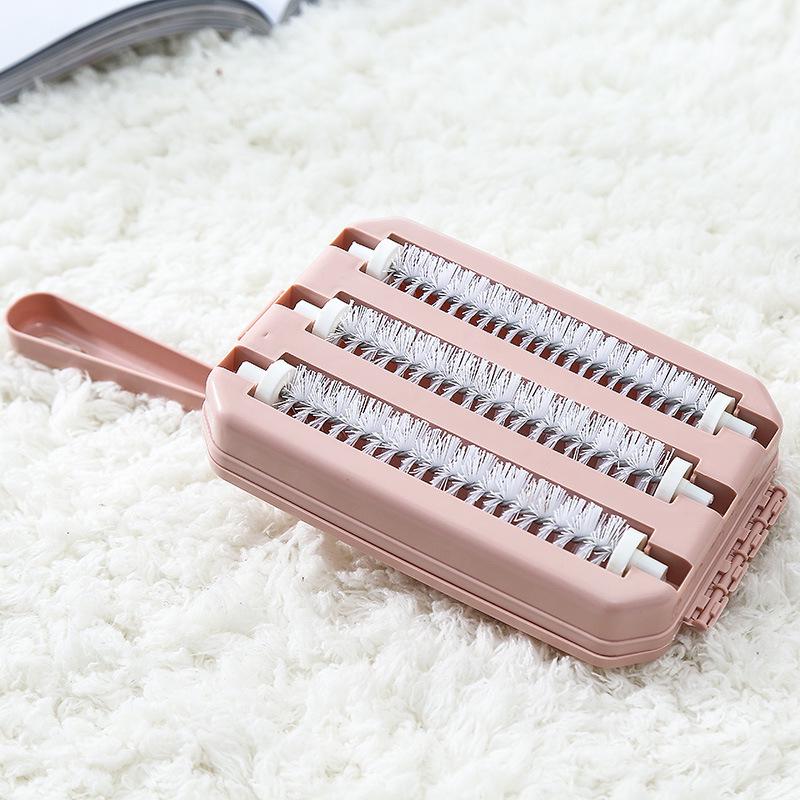 Three-Roller Multifunctional Carpet & Pet Hair Cleaning Brush