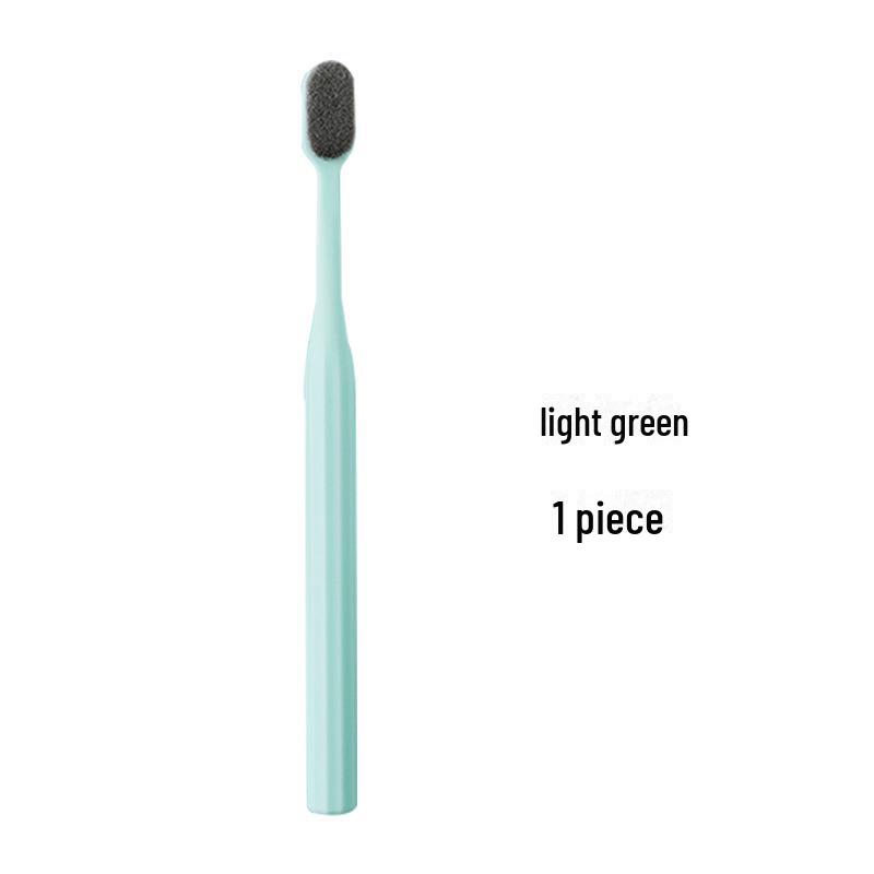 Wanmao Bamboo Charcoal Toothbrush - Adult, Super Soft Bristles, Portable, 4 Colors Available