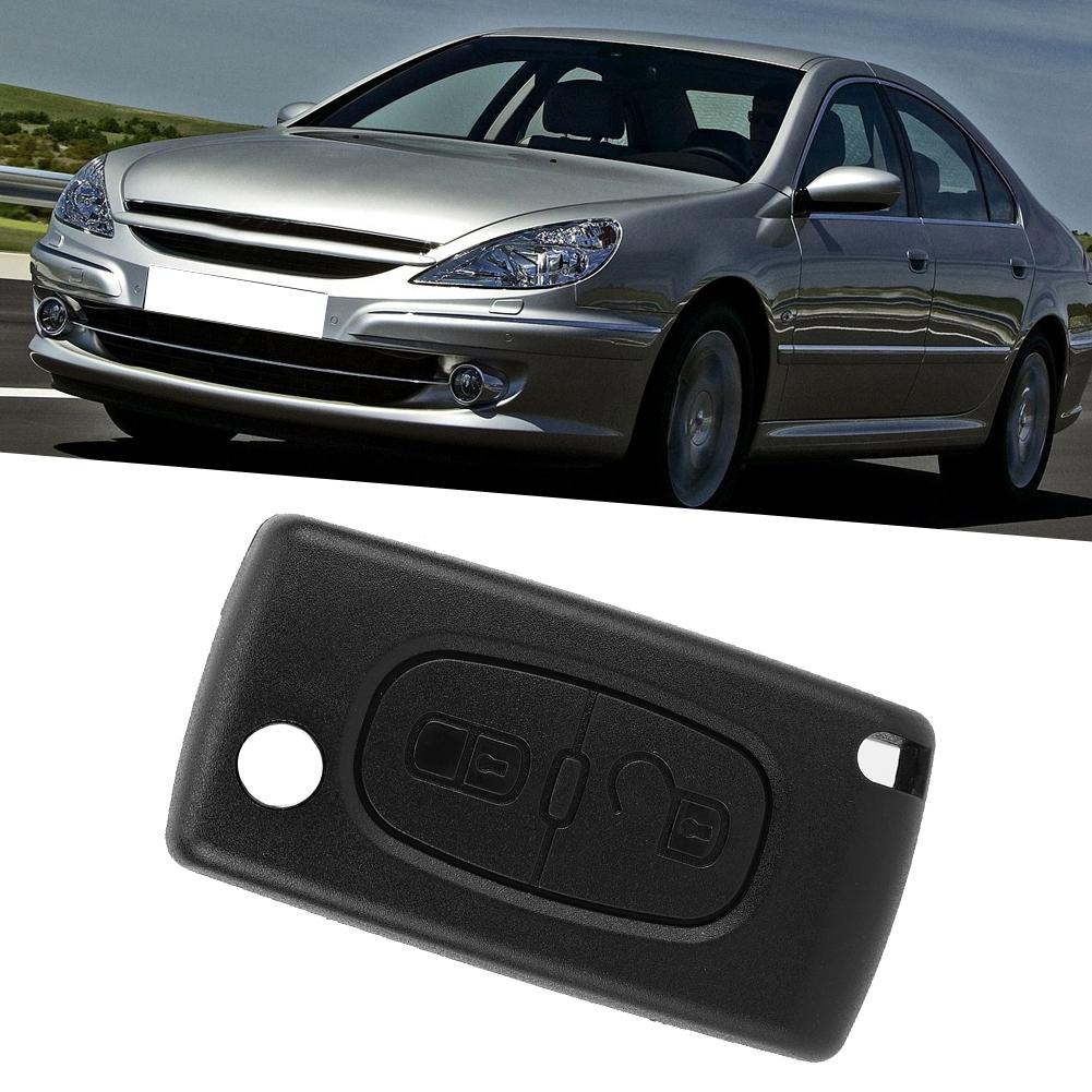 2Button Car Remote Flip Key Fob Case Blade Cover Shell Fit for PEUGEOT 207 307 308 407