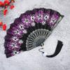 1PC Folding Fan Fashion Photo Prop Portable Sakura Pattern Party Favor Antique Style Hand Held Dance Fan