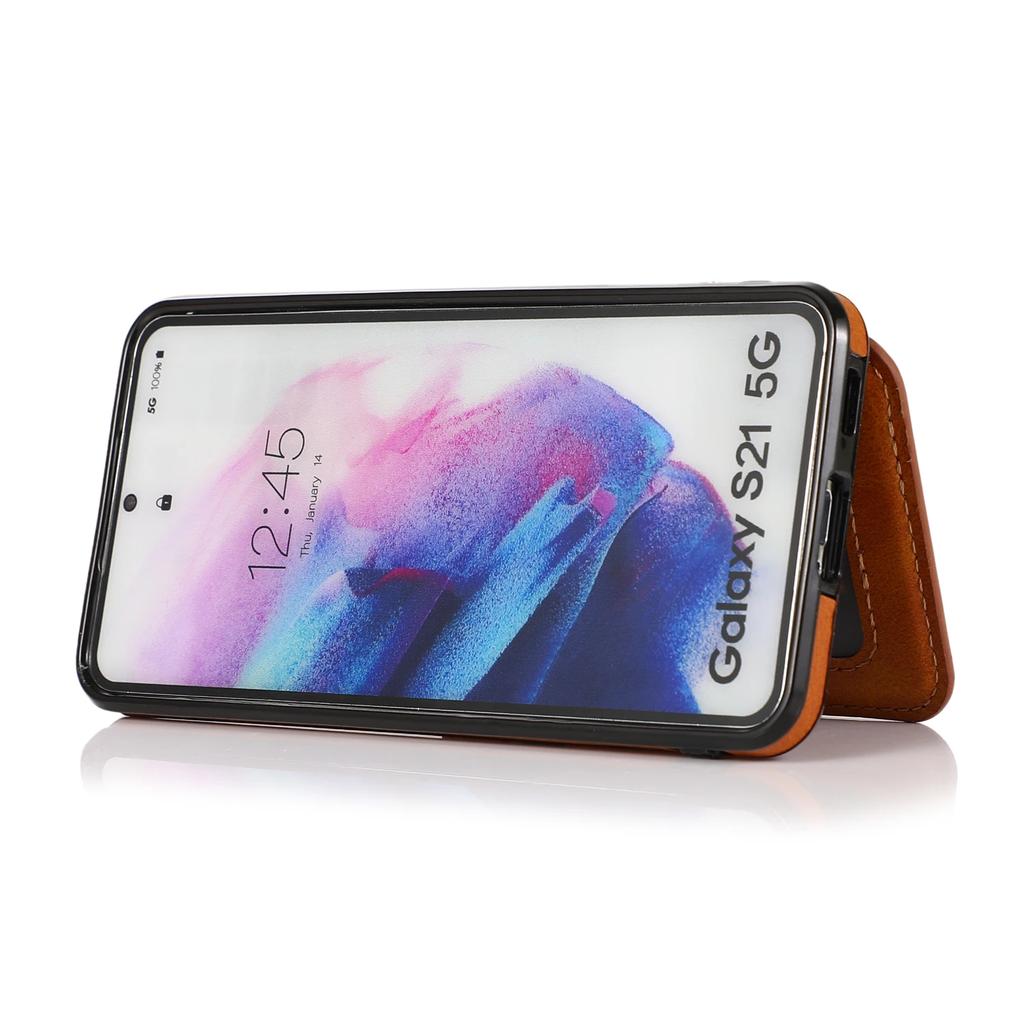 Кожаный чехол-подставка для Samsung Galaxy S25 Ultra S23 S24 Plus S22 A55 A16 A26 A36 A56 A15 A14 A54 A24 A34 Слот для карт Кошелек Обложка