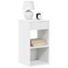 VidaXL Bedside Tables with Drawer 2 Pcs White 35x34x66.5 Cm, Side Table, Nightstand, End Table for the 858714