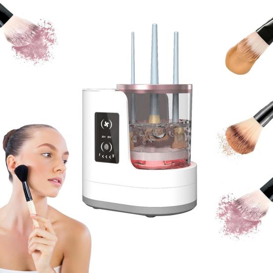 Electric Makeup Brush Cleaner USB Automatic Cosmetic Brush Cleaning Machine Multifunction Beauty Brush Dryer Holder Container Washing Tools
