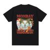 Funny Monday Left Me Broken Cat Meme Graphic T Shirt Unisex Cotton Casual Short Sleeve TShirt Fashion Vintage Oversized TShirts