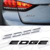 Металлический 3D Значок Буква Логотип Для Ford Fiesta Edge Наклейка На Задний Багажник Кузова Автомобиля Эмблема Глянцевый Черный Аксессуары