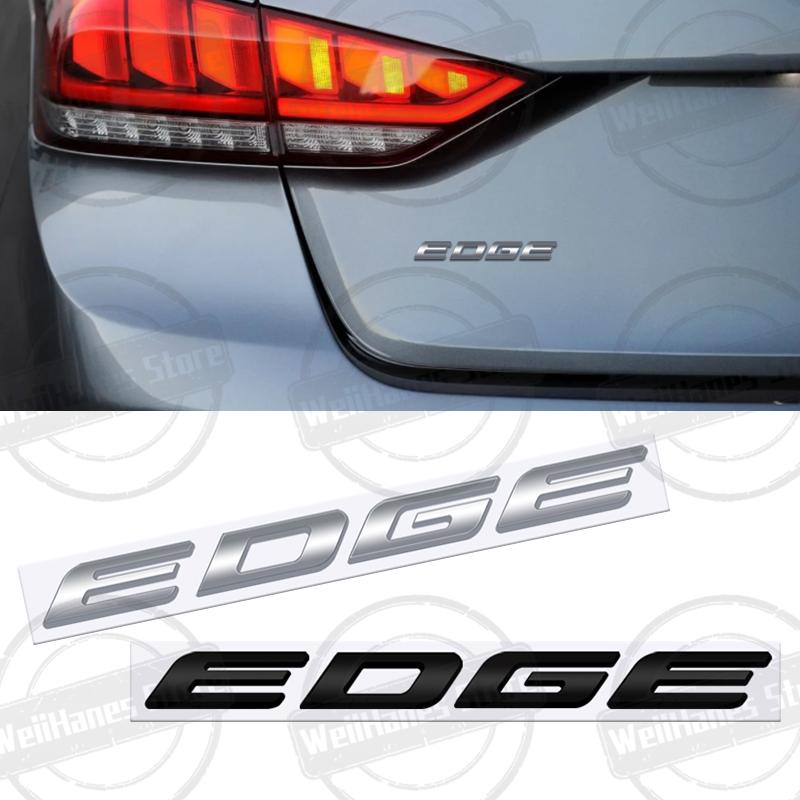 Металлический 3D Значок Буква Логотип Для Ford Fiesta Edge Наклейка На Задний Багажник Кузова Автомобиля Эмблема Глянцевый Черный Аксессуары