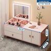 Bay Window Vanity: Floor-Standing Makeup Dressing Table for Small Bedrooms.