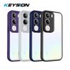 KEYSION Прозрачный чехол для телефона для VIVO Y21d Мягкий силикон+ПК Прозрачная противоударная задняя крышка для телефона для VIVO Y19S Y19S Pro