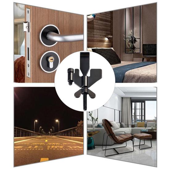 Door Stopper Adjustable Portable Simple Installation Door Lock Travel Essential for Hotel Apartment Dorm Security