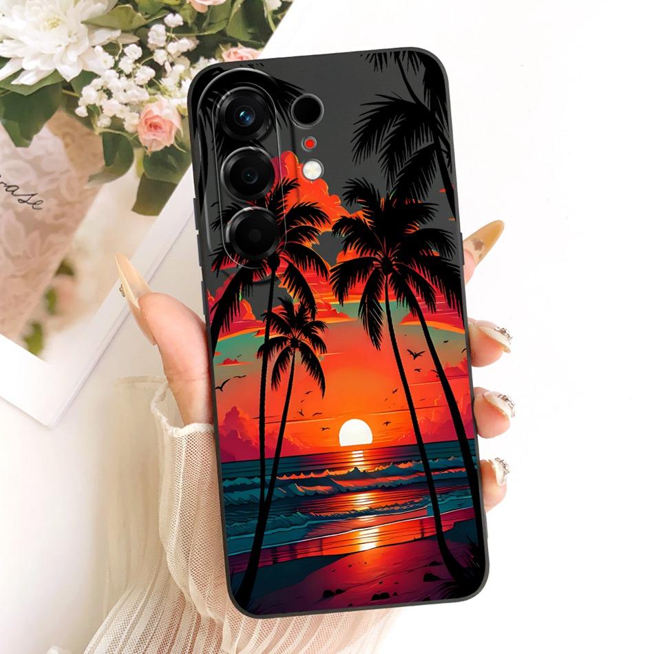 Для Tecnon Camon 50 Pro 4G CN5c 2026 Модный чехол для телефона с рисунком 'Пляж в сумерках' Для Tecno Camon 50Pro 4G Мягкий силиконовый чехол с бамперами