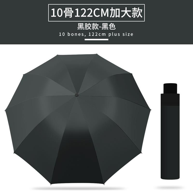 Зонт Зонт Складной Улучшенный Солнцезащитный Зонт Виниловый Трехсекционный Солнечный Зонт Двойного Назначения от Солнца и Дождя Большой Автоматический Зонт
