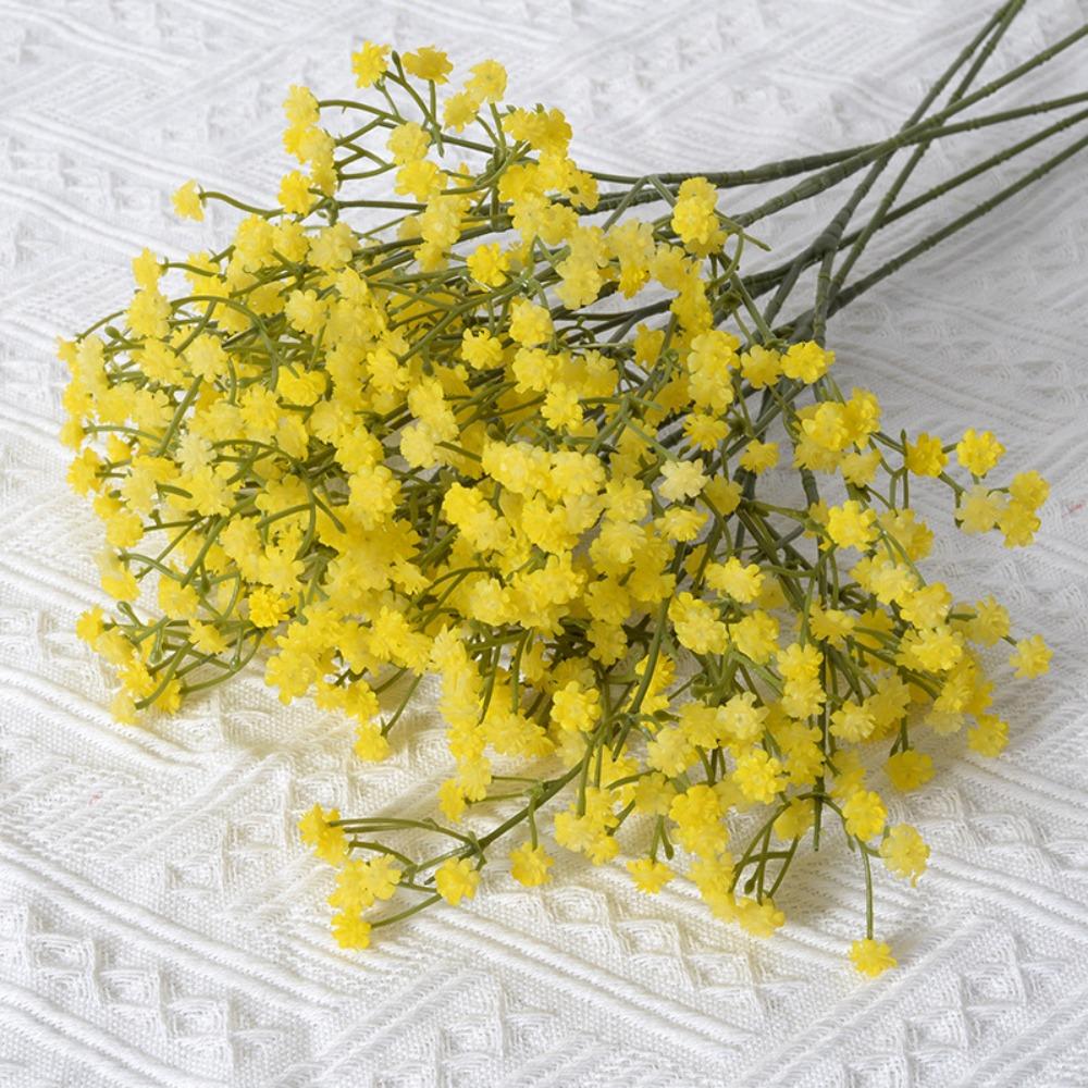 Soft Rubber Gypsophila Flowers 52cm Length Simulated Flower  Wedding Party Decoration