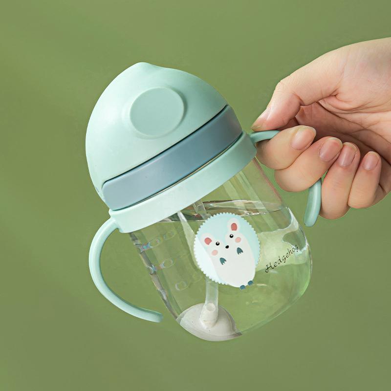 250 мл мультяшный узор бутылка для питья для детей на открытом воздухе с соломинкой чашка для кормления детей для обучения портативная ручка бутылка для воды