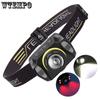 XPG+LED High Light Headlamp USB Charging Wave Induction Zoom Strong Light