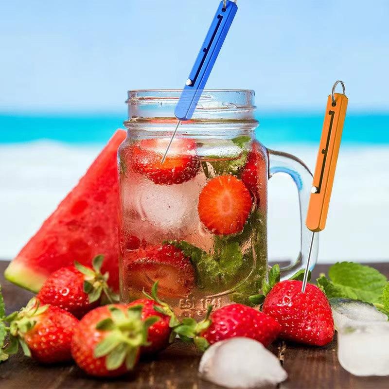 Портативная зубочистка из титанового сплава «все в одном», с защитой от несанкционированного доступа, с выдвижной ручкой и защитой от укусов, с тремя регулируемыми скоростями