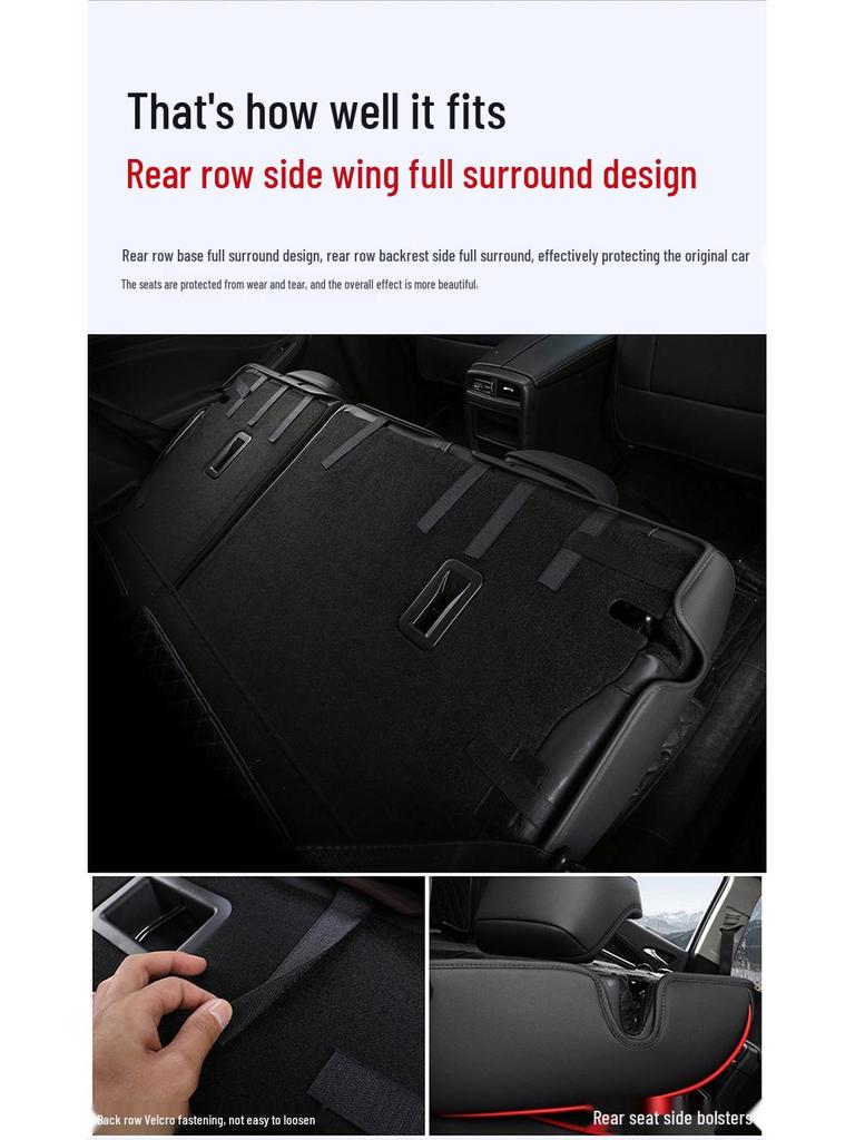 All-Season Genuine Leather Seat Cushion for Buick Envision - Five-Seater, Universal Fit