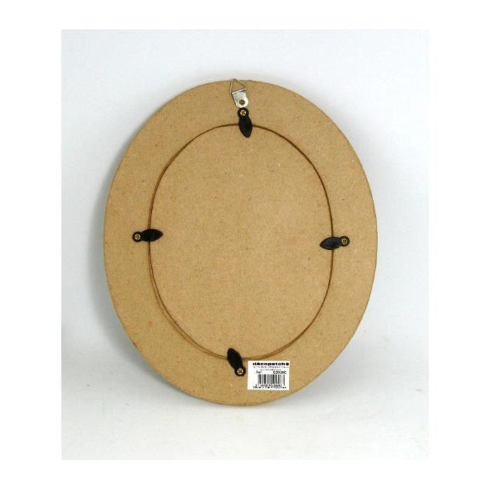 Cadre décoratif - DECOPATCH - Ovale - 19.5x16.5 cm - Créativité - Décoration personnalisée