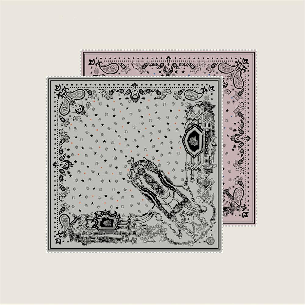 POBING Шёлковый Твиловый Платок Ручной Свертки Женский В Горошек Каштан Двусторонний Принт Квадратные Платки Шарфы Платки Женские Хиджаб 53СМ