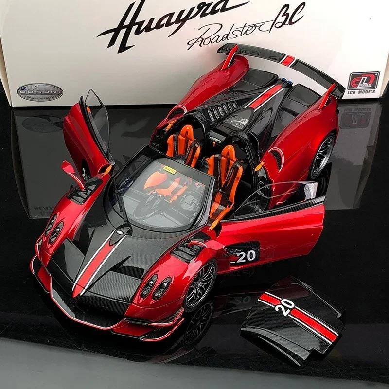 1/18 Pagani Huayra BC Alloy Sports Model Diecast Metal Racing Car Vehicles Model Collection Sound Light Simulation Kids Toy Gift