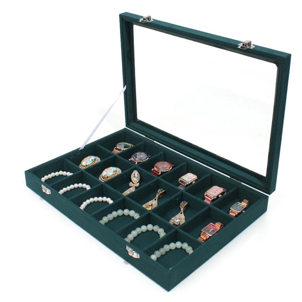 Кольца Бархатная шкатулка для украшений Серьги Витрина для украшений Однотонный лоток для хранения украшений Подарок
