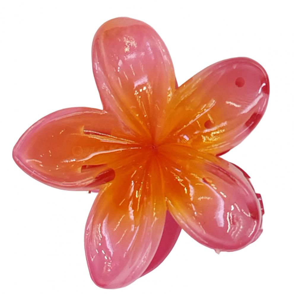 Акриловая заколка для волос Франжипани, заколка для волос, приятный внешний вид, заколка в форме лепестка, женский аксессуар, милые украшения для макияжа, украшения для ванны