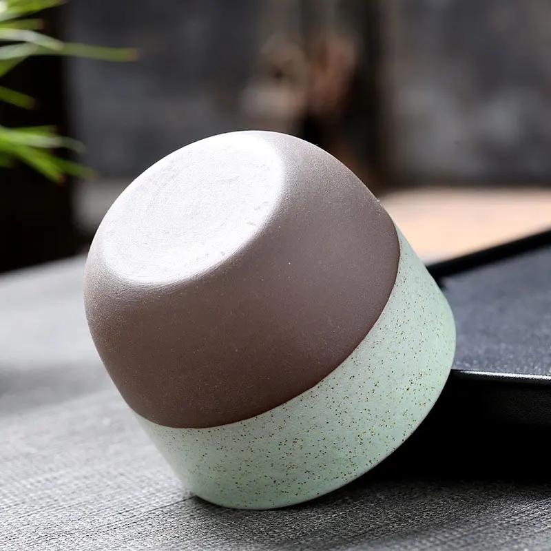 120 мл креативные ретро-чашки для чая, грубая керамика, ручная работа, семейная чашка мастера, матовая кружка для обжига в печи, чайная кружка в стиле китайского кунг-фу