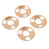   Reel to Reel Cassette Retro Blank Metal Reel Cassette Tape with 4 Reels 2 Wheel for Music Recording