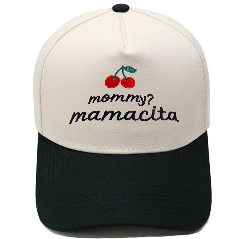 Mommy? mamacita truck driver hat embroidery retro leopard print color matching baseball cap men and women casual